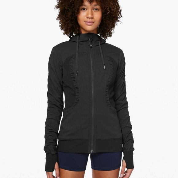 lululemon athletica Jackets & Blazers - LULULEMON  Women's Dance Studio Jacket III Black / Heathered Black Sz 12
